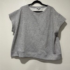Gray Textured Women's Top